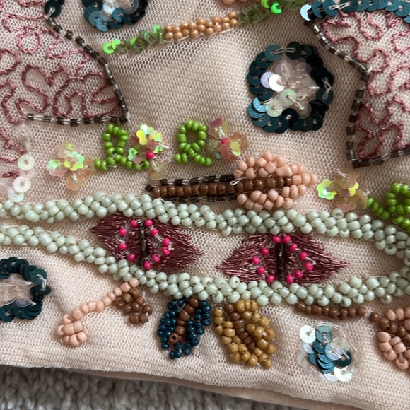 NWT Zara Beaded Embroidered Bustier Crop Top size S. - Picture 10 of 12